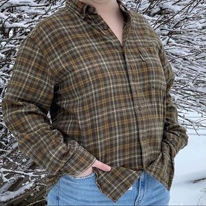 Vintage Woolrich Plaid Button Down - Size L